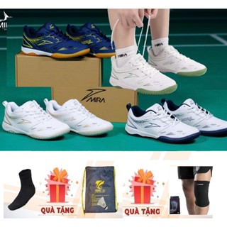 Giày cầu lông Mira LIGHTER giao hỏa tốc bám sân bền đẹp tặng tất dệt kim và túi đựng giày kèm bó gối
