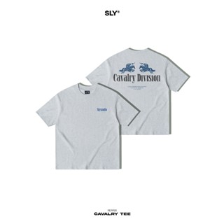 Áo thun cổ tròn SLY Cavalry màu Xám Tiêu