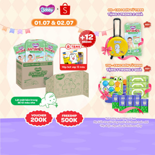 [THÙNG TIẾT KIỆM TÔ MÀU]CB 3gói tã Quần Xua Muỗi Bobby Antimos–Hàng rào Sả tự nhiên Bye Muỗi 8H-M52/L50+2/XL48+4/XXL46+6