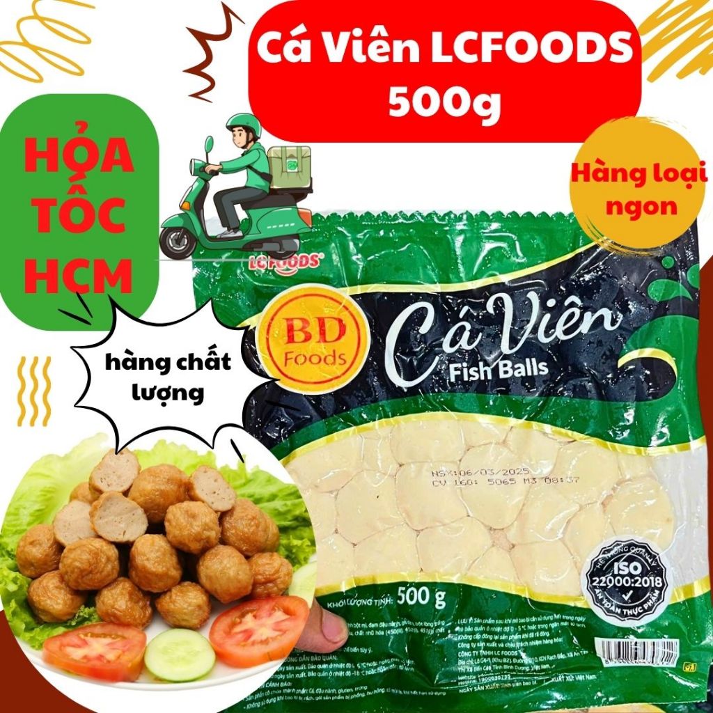 cá viên loại ngon gói 500g