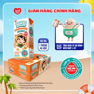 Sữa chua uống KUN hương cam thùng 48 hộp x 180ml