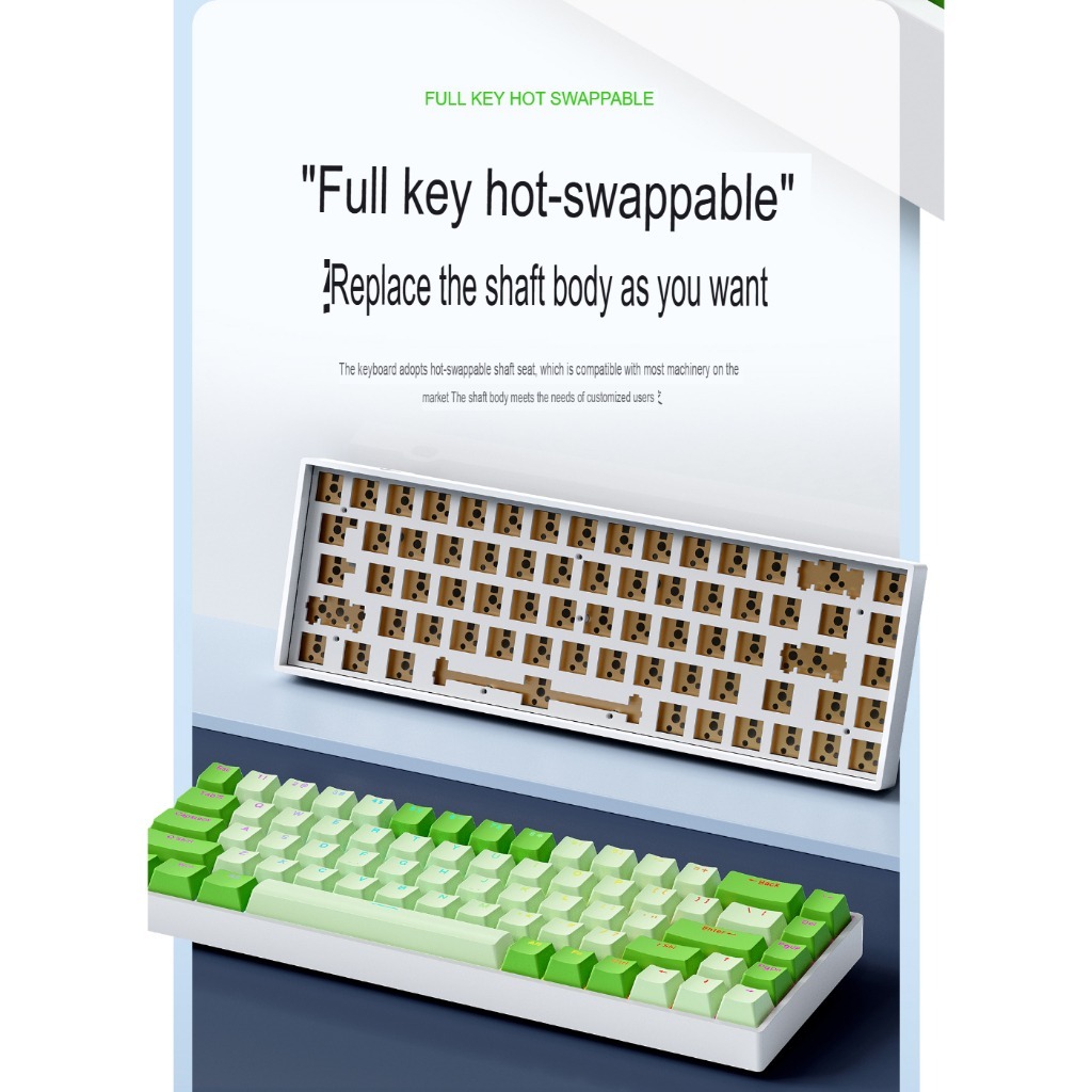 Bàn phím cơ cắm dây Leaven K68 - 1mode  - Led RGB - Có hot-swap - Keycap Xuyên LED - Có APP tùy chỉnh | BigBuy360 - bigbuy360.vn