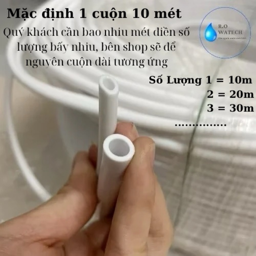 ( 10met) dây dẫn nước, ống nước, dây máy lọc nước 6mm và 10mm dùng cho máy lọc nước ro