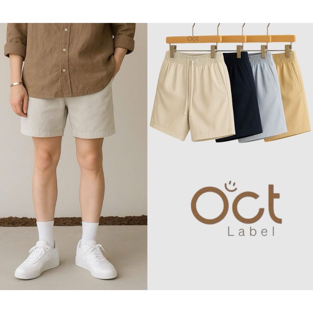 Quần Đùi Kaki Nam Lưng Thun Co Giãn, Thoải Mái - OCT LABEL