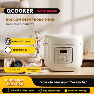 Nồi Cơm Điện Gia Đình Thông Minh Dung Tích 4L Với 8 Chế Độ Nấu Đa Năng - Bảo Hành 12 Tháng