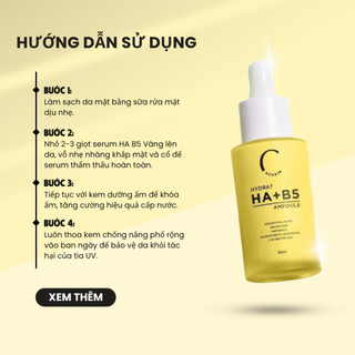 Serum phục hồi da sau Peel HA B5 Vàng – Cấp ẩm, làm dịu, giảm đỏ, tái tạo da nhanh chóng - MP0111