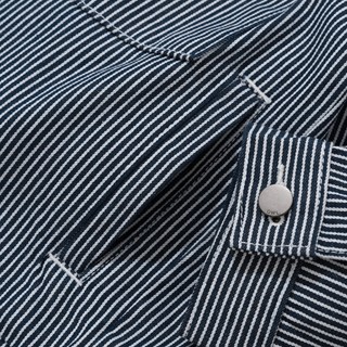 Áo khoác jean Owlbrand Pleat Striped Jacket