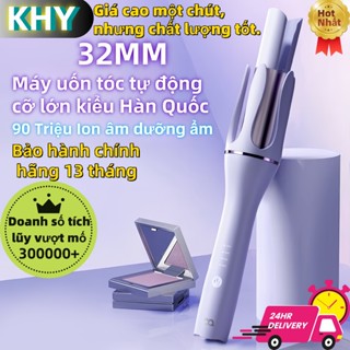 KHY Máy Uốn Tóc Tự Động Hàn Quốc - Ion Âm - Chất Liệu Gốm - Bảo Vệ Tóc - BH Chính Hãng 13 Tháng