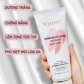 Kem Dưỡng Thể Whisis Trắng Da Ngày Và Đêm Premium Whitening Body Lotion