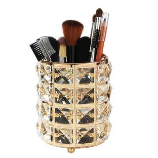 Cốc pha lê đựng bút, cọ trang điểm sang chảnh, deco, chụp ảnh