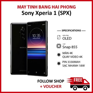 Điện thoại Sony Xperia 1 (SPX) RAM 6/64GB chip Snapdragon 855 màn 4K pin 3330 mAh 3 camera 12MP