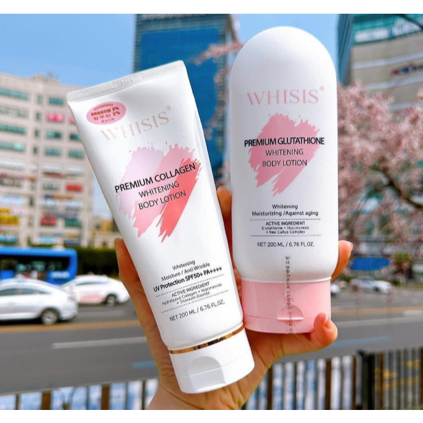 Kem Dưỡng Thể Whisis Trắng Da Ngày Và Đêm Premium Whitening Body Lotion