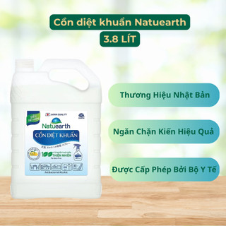 Cồn diệt khuẩn thiên nhiên Nature Earth Gift – Diệt 99,99% Vi Khuẩn, An toàn 3,8 lít/can