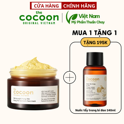 Mặt nạ nghệ Hưng Yên cocoon 30ml (Turmeric face mask) đều màu, giảm thâm thuần chay - Special Deal