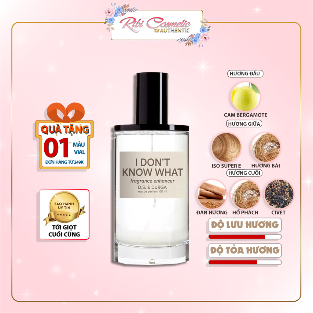 I dont know what | nước hoa unisex | hương thơm sạch sẽ xạ hương gỗ thanh tao