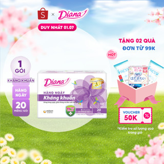 Băng vệ sinh Diana hàng ngày Sensi kháng khuẩn gói 20 miếng