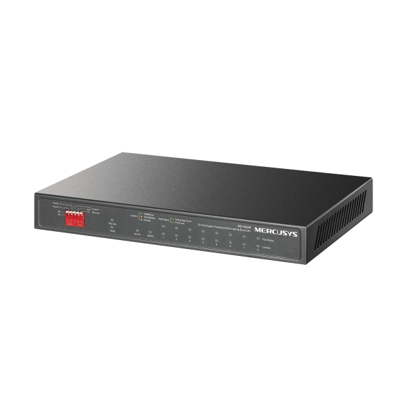 Bộ Switch Để Bàn Mercusys MS110GMP | 10 Cổng Gigabit, 8 Cổng PoE+, Chế Độ Isolation Mode