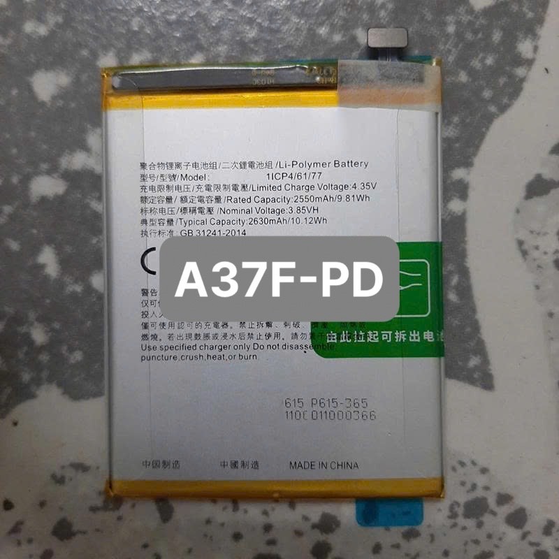 Pin thay thế op A37F