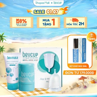 Cốc Nguyệt San BeUcup Silicol Y Tế Wacker Đức Siêu Mềm, Đạt Chuẩn FDA Hoa Kỳ