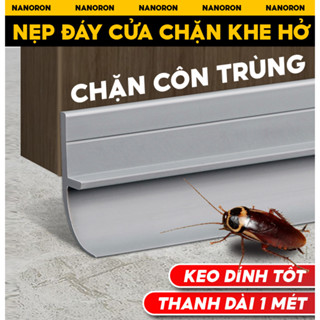 Ron chặn khe cửa cách âm NANORON Chặn cửa dán khe chân cửa chống côn trùng phù hợp mọi loại cửa PVC