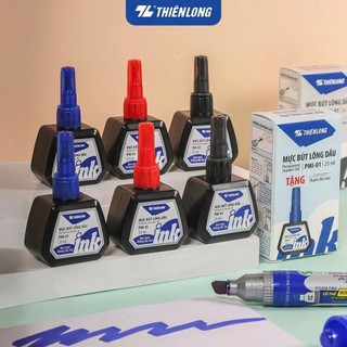 Mực Bút Lông Dầu Không Xoá Được 25ml Thiên Long PMI-01 (Màu Đen)