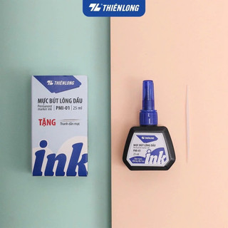 Mực bút lông dầu không xoá được 25ml thiên long pmi-01
