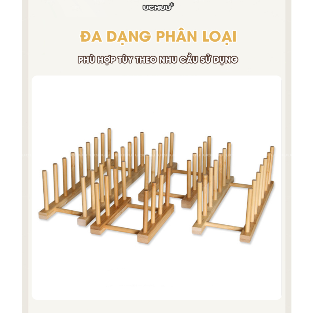 SUNNY BIERE Giá Úp Bát Đĩa Gỗ Tre Kệ Đựng Ly Cốc Đa Năng Giá Trưng Bày Trang Trí Bếp Có Thể Tháo Rời | BigBuy360 - bigbuy360.vn