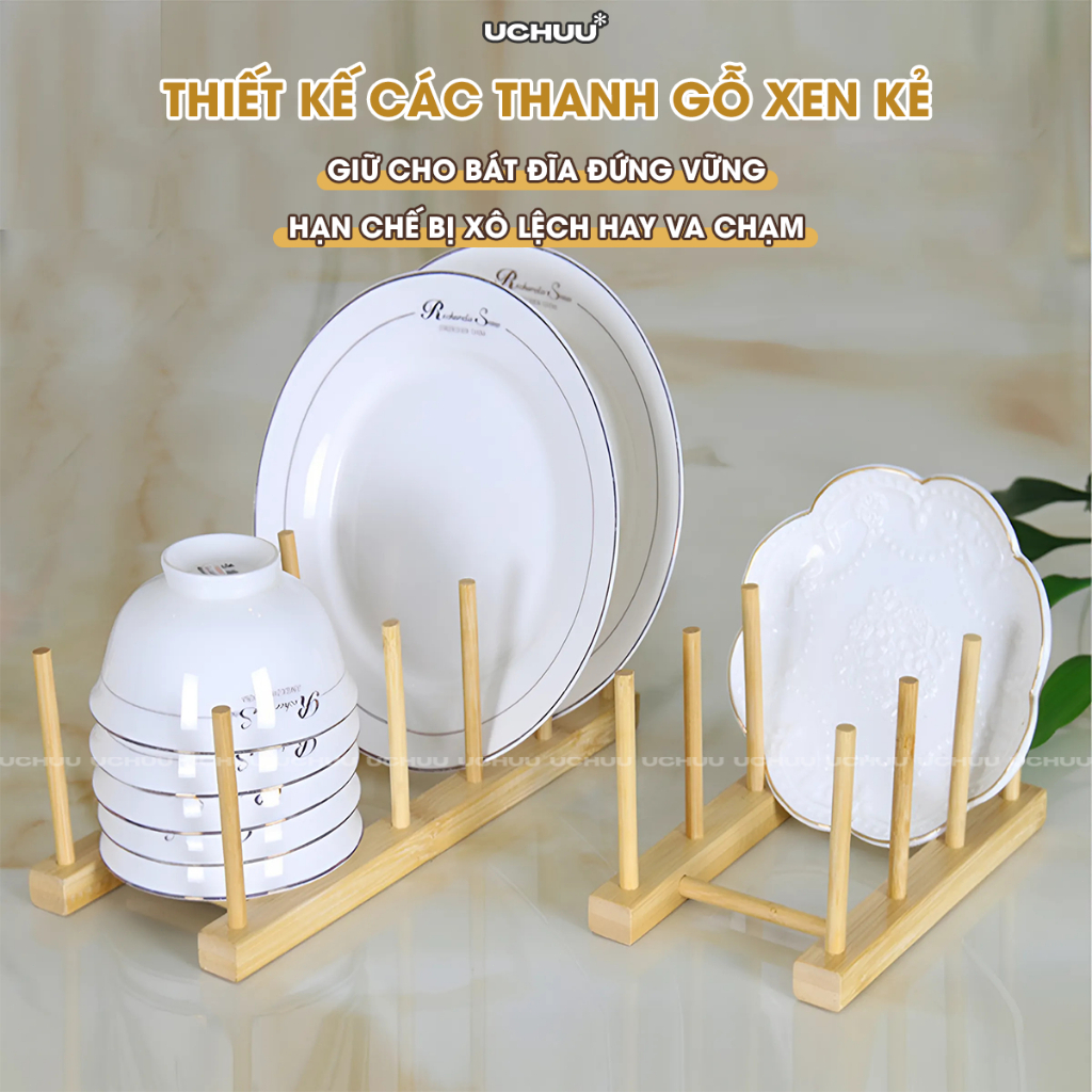 SUNNY BIERE Giá Úp Bát Đĩa Gỗ Tre Kệ Đựng Ly Cốc Đa Năng Giá Trưng Bày Trang Trí Bếp Có Thể Tháo Rời | BigBuy360 - bigbuy360.vn
