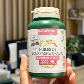 ( anh thảo lưu ly ) Viên uống hữu cơ tinh dầu Hoa anh thảo kèm tinh chất hoa lưu ly Nat&Form Pháp (Lưu Ly)