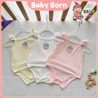 Body chip 2 dây Anminaza chất sợi tre mềm mát thoáng khí cho bé sơ sinh đến 12m AMI0419