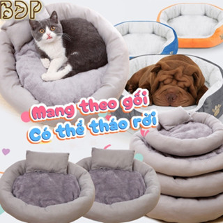 Nệm mềm cho mèo, màu xám, giường cho thú cưng, bền  LGP0041