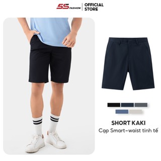 Quần Short Kaki Nam 5S FASHION Mềm Mịn,Thiết Kế Cúc Ẩn Mặt Trong Lịch Sự (QSK25014)
