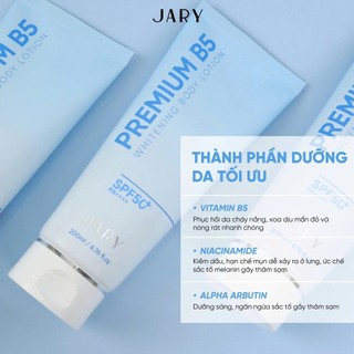  KEM DƯỠNG TRẮNG DA BODY B5 JARY PREMIUM B5 WHITENING BODY LOTION 200ML 