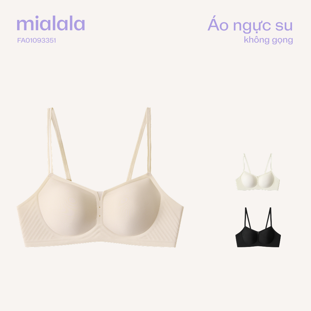 Áo ngực su không gọng Mialala đệm vừa 2cm nâng đẩy êm ái 3351 FA01113351