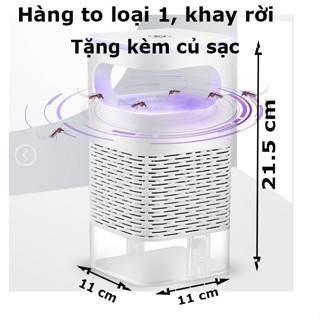 ( Loại 1 máy to kèm củ sạc ) Máy bắt muỗi, đèn bắt muỗi thông minh công nghệ cao, đèn muỗi thông minh cổng sạc usb.