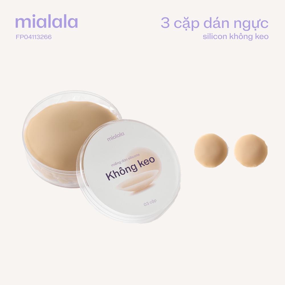 Combo 3 cặp miếng dán ngực sillicon không keo siêu mỏng MIALALA 3266 FP04113266