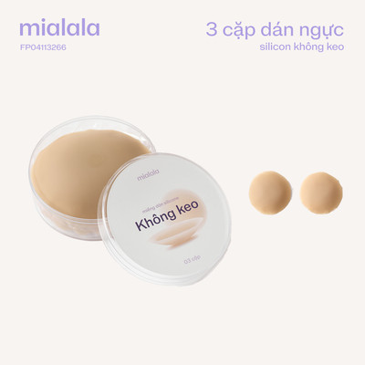 Combo 3 cặp miếng dán ngực sillicon không keo siêu mỏng MIALALA 3266 FP04113266