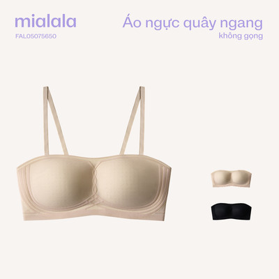 Áo ngực quây ngang không gọng không dây nâng đẩy Mialala 5650