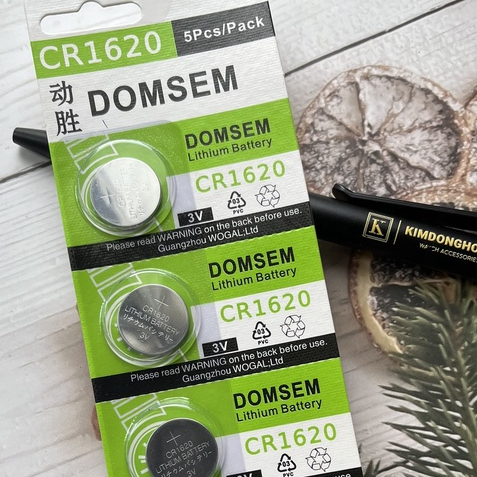 GIÁ SỐC Vỉ 5 Viên Pin DOMSEM CR1620 1620