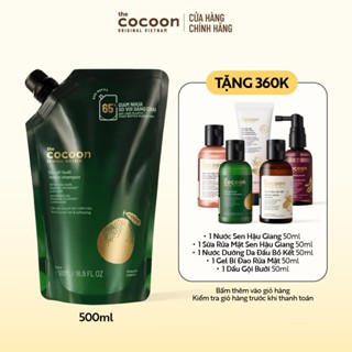 Túi Refill - Dầu gội bưởi Cocoon giúp giảm gãy rụng và làm mềm tóc 500ml