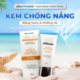 Kem Chống Nắng Nâng Tông Kiêm Dưỡng Da Cho Mặt MP Pharco Suncreen,tuýp 50ML 
