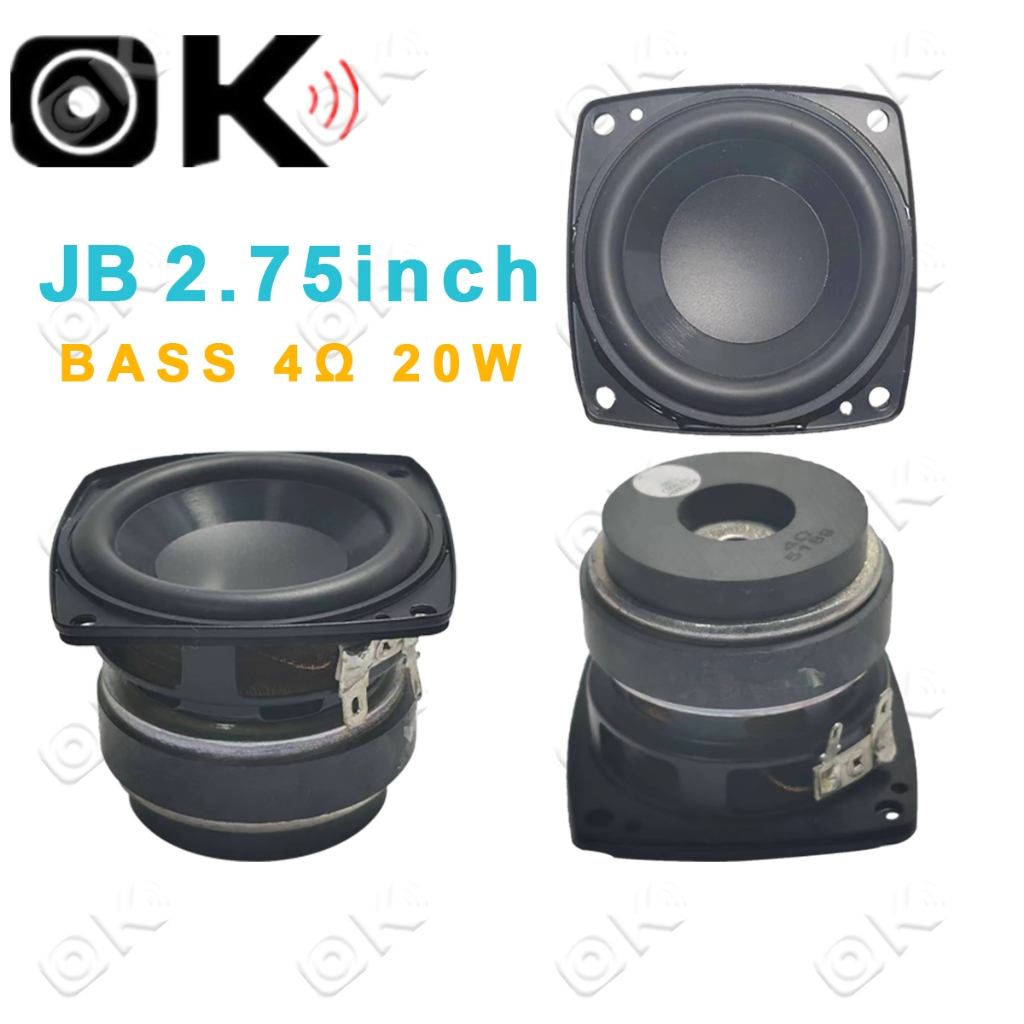 Okdiy  Loa bass JB 2.75inch 4ohm 20w Âm Bass Căng Đét