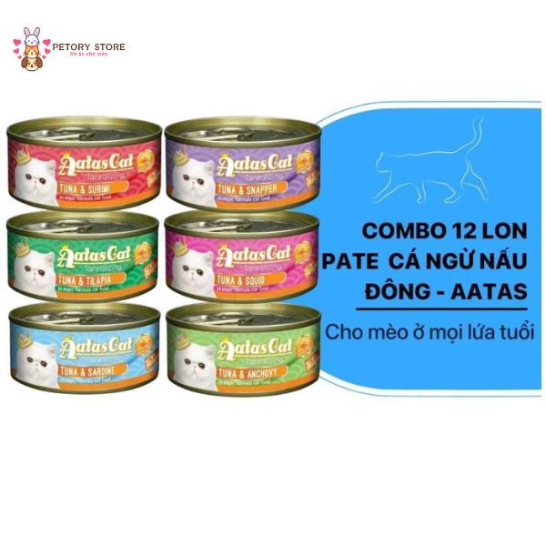 Combo 12 lon Pate Cá ngừ nấu đông – Aatas
