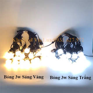 Dây đèn trang trí ngoài trời dùng cho quán cà phê, trà sữa, decor..5m10 bóng, 10m15 bóng, 10m20 bóng