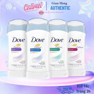 Lăn Khử Mùi Nữ Dove Mỹ Ngăn Tiết Mồ Hôi 24H/48H Lăn Nách Nữ 74g