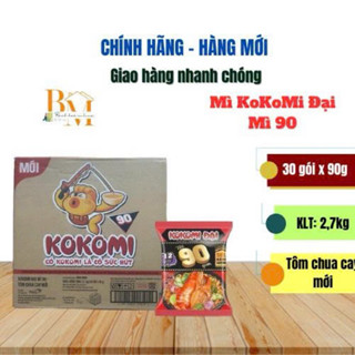 Thùng 30 Gói Mì KoKoMi Đại Gói 90g Vị Tôm Chua Cay