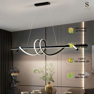  Đèn thả bàn ăn hiện đại SOOLIGHT APTH1186 1m hình xoắn độc đáo trang trí phòng khách phòng ăn 