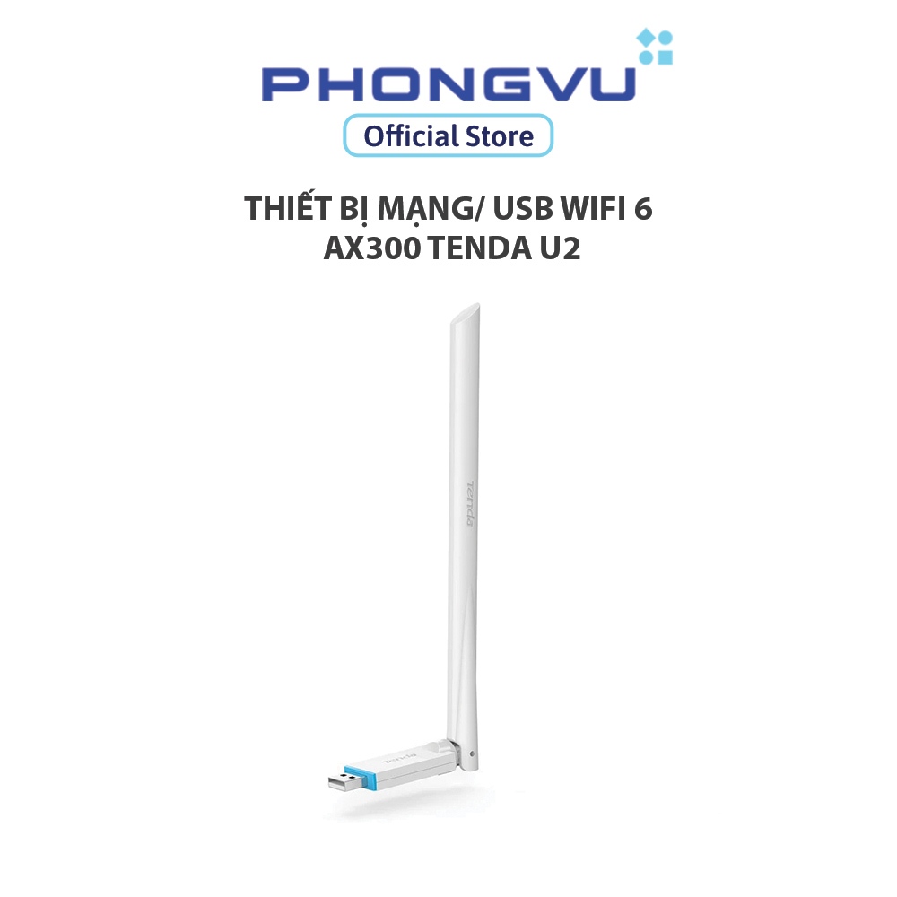 Thiết bị mạng/ USB Wifi 6 AX300 Tenda U2 - Bảo hành 36 tháng