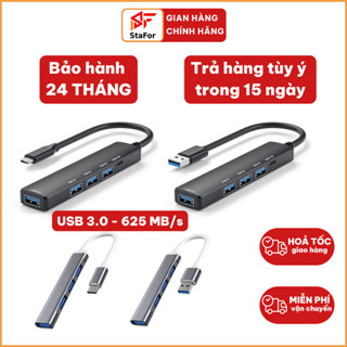 Hub USB và Hub Type C tốc độ cao tăng cổng USB OTG, mở rộng kết nối chuyển đổi cho Laptop, PC, Máy tính bảng