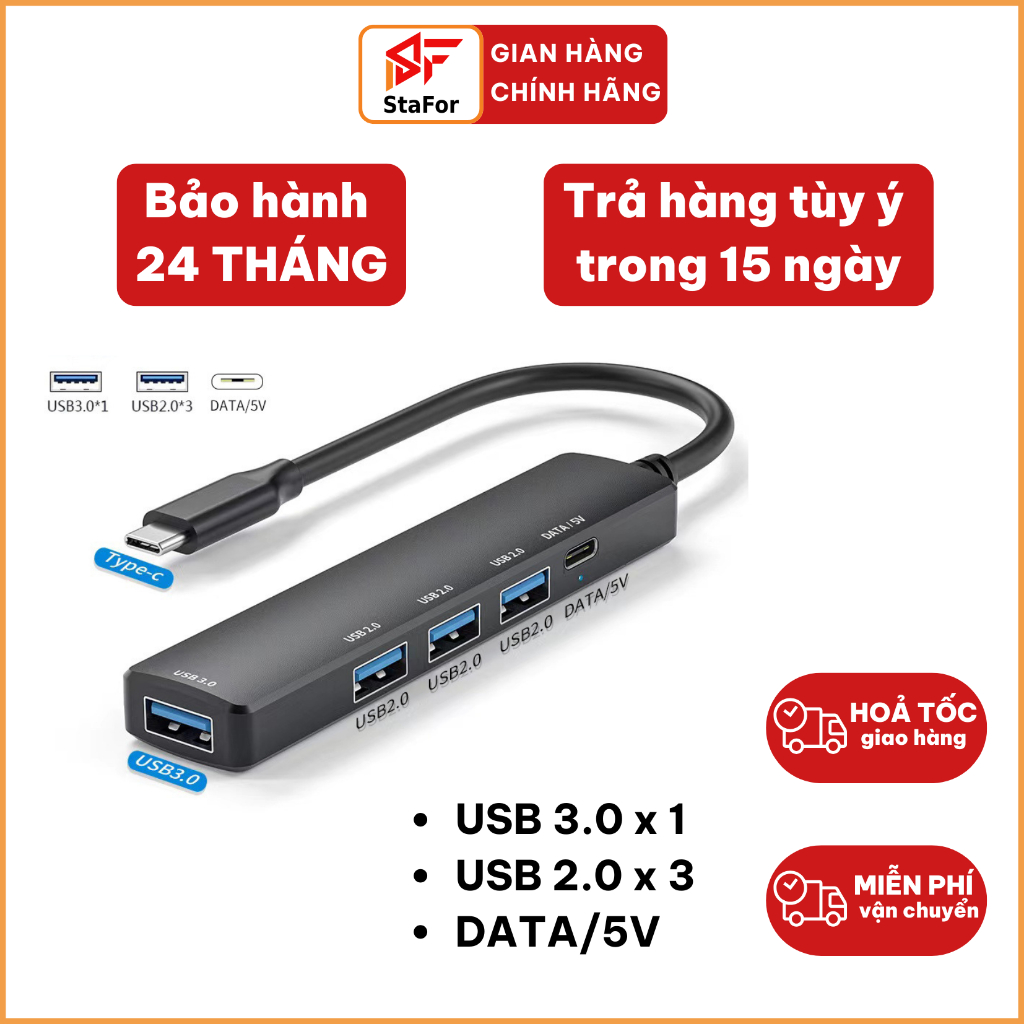 Hub USB và Hub Type C tốc độ cao tăng cổng USB OTG, mở rộng kết nối chuyển đổi cho Laptop, PC, Máy tính bảng, điện thoại | BigBuy360 - bigbuy360.vn